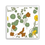 Nasturtium Flowers Plant Leaves Memory Card Reader (Square)