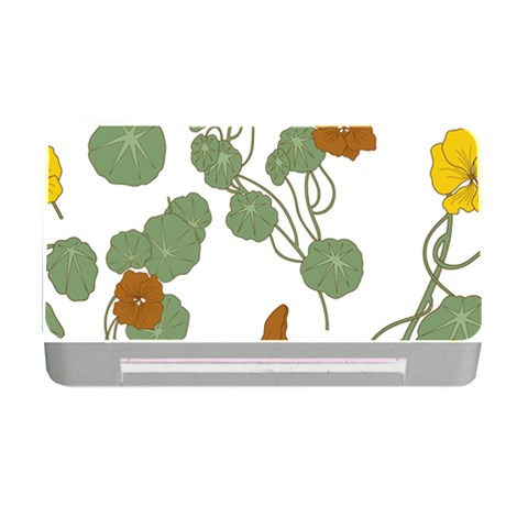 Nasturtium Flowers Plant Leaves Memory Card Reader with CF from ArtsNow.com Front