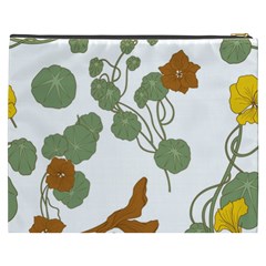 Nasturtium Flowers Plant Leaves Cosmetic Bag (XXXL) from ArtsNow.com Back