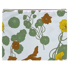 Nasturtium Flowers Plant Leaves Cosmetic Bag (XXXL) from ArtsNow.com Back