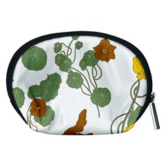 Nasturtium Flowers Plant Leaves Accessory Pouch (Medium) from ArtsNow.com Back