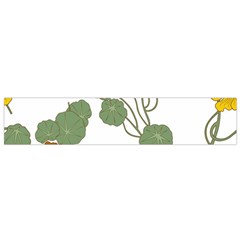 Nasturtium Flowers Plant Leaves Small Premium Plush Fleece Scarf from ArtsNow.com Front