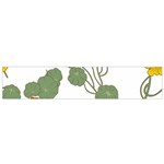 Nasturtium Flowers Plant Leaves Small Premium Plush Fleece Scarf