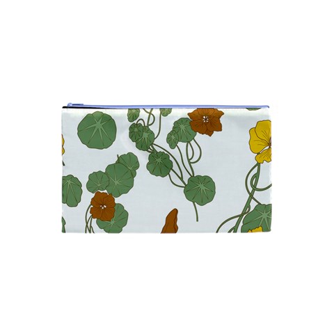 Nasturtium Flowers Plant Leaves Cosmetic Bag (XS) from ArtsNow.com Front