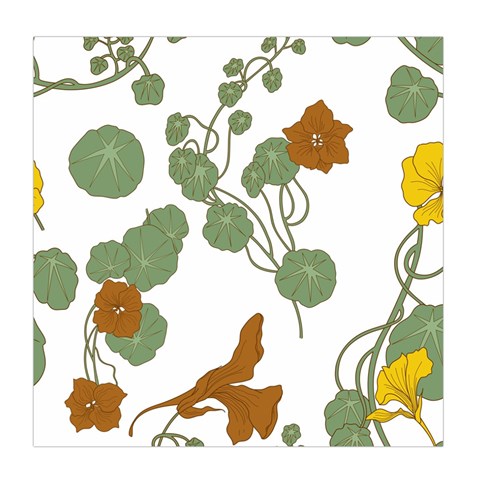 Nasturtium Flowers Plant Leaves Duvet Cover (Queen Size) from ArtsNow.com Front