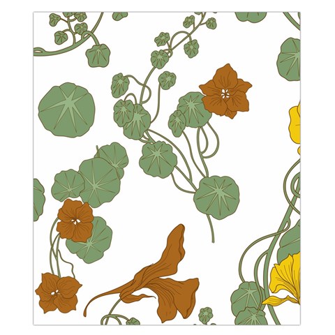 Nasturtium Flowers Plant Leaves Duvet Cover Double Side (California King Size) from ArtsNow.com Front