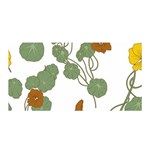 Nasturtium Flowers Plant Leaves Satin Wrap 35  x 70 