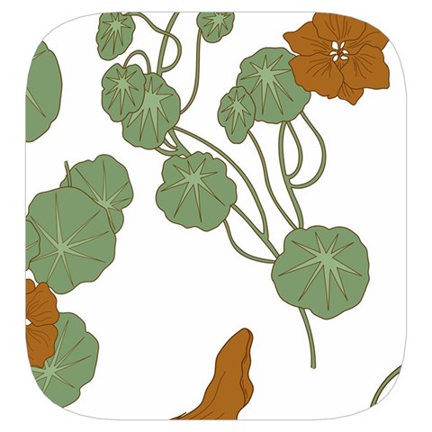 Nasturtium Flowers Plant Leaves Toiletries Pouch from ArtsNow.com Side Left