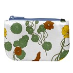 Nasturtium Flowers Plant Leaves Large Coin Purse