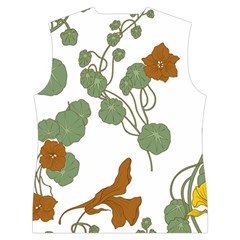 Nasturtium Flowers Plant Leaves Women s Button Up Vest from ArtsNow.com Back