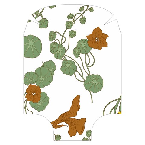 Nasturtium Flowers Plant Leaves Luggage Cover (Medium) from ArtsNow.com Front