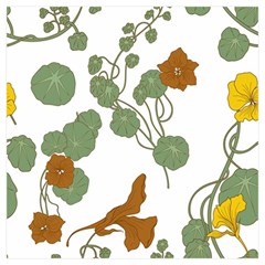 Nasturtium Flowers Plant Leaves Kids  Hooded Rain Ponchos from ArtsNow.com Inside 1