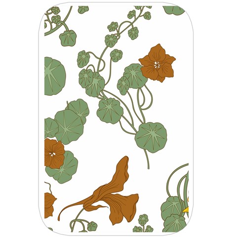 Nasturtium Flowers Plant Leaves Belt Pouch Bag (Large) from ArtsNow.com Back