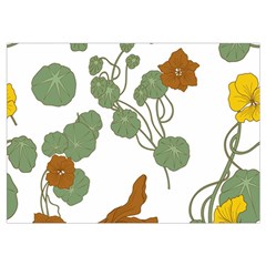 Nasturtium Flowers Plant Leaves Wristlet Pouch Bag (Small) from ArtsNow.com Belt Loop