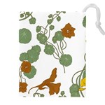 Nasturtium Flowers Plant Leaves Drawstring Pouch (4XL)