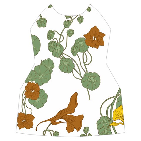 Nasturtium Flowers Plant Leaves Women s Long Sleeve Raglan T Front