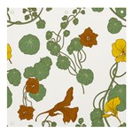 Nasturtium Flowers Plant Leaves Banner and Sign 4  x 4 