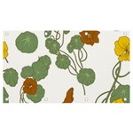 Nasturtium Flowers Plant Leaves Banner and Sign 7  x 4 