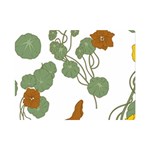 Nasturtium Flowers Plant Leaves Premium Plush Fleece Blanket (Mini)