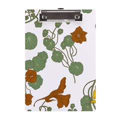 Nasturtium Flowers Plant Leaves A5 Acrylic Clipboard from ArtsNow.com Front