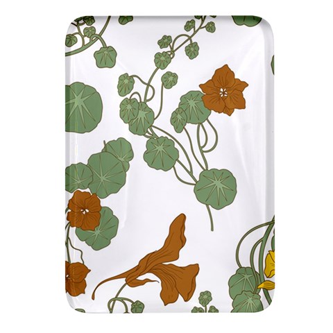 Nasturtium Flowers Plant Leaves Rectangular Glass Fridge Magnet (4 pack) from ArtsNow.com Front