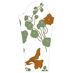 Nasturtium Flowers Plant Leaves Women s Cut Out Long Sleeve T Sleeve Left