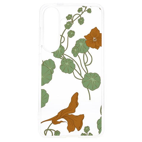 Nasturtium Flowers Plant Leaves Samsung Galaxy S24 6.2 Inch TPU UV Case from ArtsNow.com Front