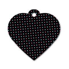 Pattern Dots Wallpaper Seamless Dog Tag Heart (Two Sides) from ArtsNow.com Front