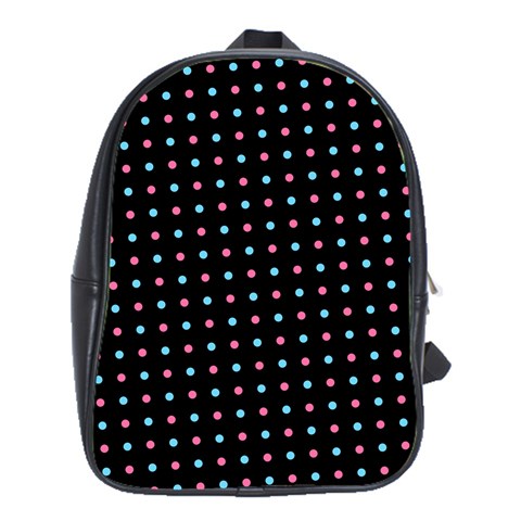 Pattern Dots Wallpaper Seamless School Bag (XL) from ArtsNow.com Front