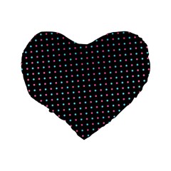 Pattern Dots Wallpaper Seamless Standard 16  Premium Heart Shape Cushions from ArtsNow.com Back