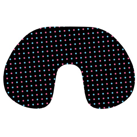 Pattern Dots Wallpaper Seamless Travel Neck Pillow from ArtsNow.com Back