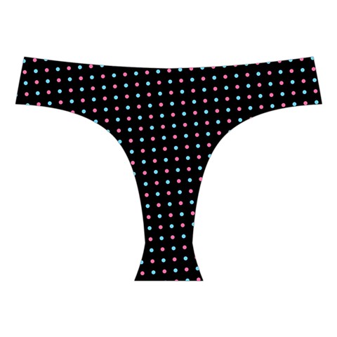 Pattern Dots Wallpaper Seamless Cross Back Hipster Bikini Set from ArtsNow.com Front Under