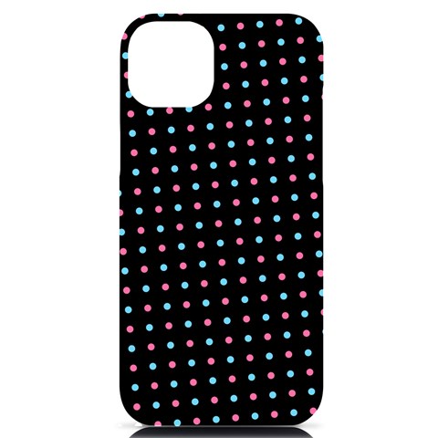 Pattern Dots Wallpaper Seamless iPhone 14 Plus Black UV Print Case from ArtsNow.com Front