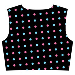 Pattern Dots Wallpaper Seamless Trumpet Sleeve Cropped Top from ArtsNow.com Back