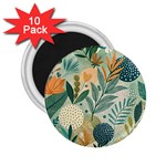 Leaves Pattern Flora 2.25  Magnets (10 pack) 