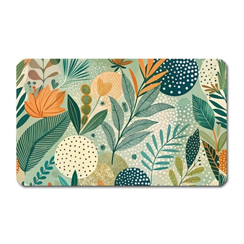 Leaves Pattern Flora Magnet (Rectangular) from ArtsNow.com Front