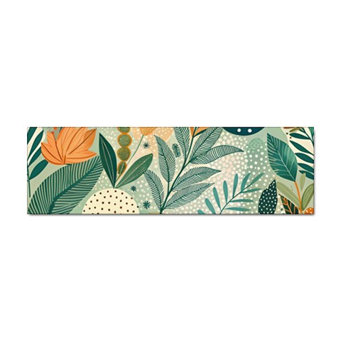 Leaves Pattern Flora Sticker Bumper (10 pack) from ArtsNow.com Front