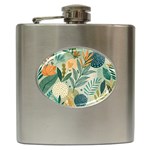 Leaves Pattern Flora Hip Flask (6 oz)