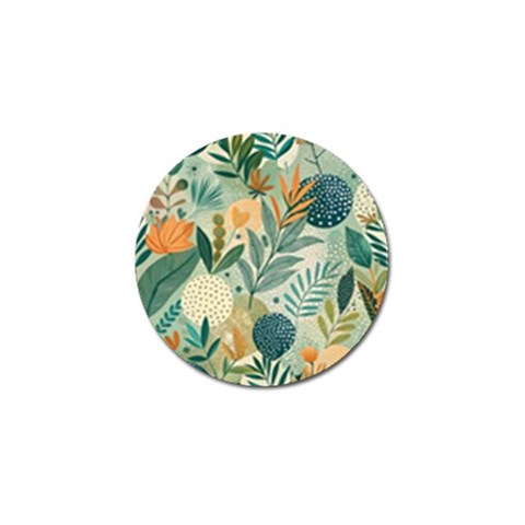 Leaves Pattern Flora Golf Ball Marker (4 pack) from ArtsNow.com Front