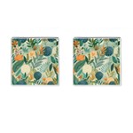 Leaves Pattern Flora Cufflinks (Square)