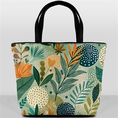 Leaves Pattern Flora Bucket Bag from ArtsNow.com Front