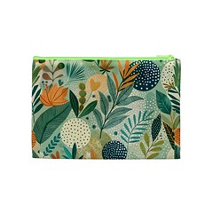 Leaves Pattern Flora Cosmetic Bag (Medium) from ArtsNow.com Back