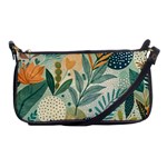 Leaves Pattern Flora Shoulder Clutch Bag