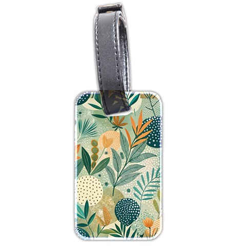 Leaves Pattern Flora Luggage Tag (two sides) from ArtsNow.com Front