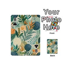 Leaves Pattern Flora Playing Cards 54 Designs (Mini) from ArtsNow.com Front - Club8