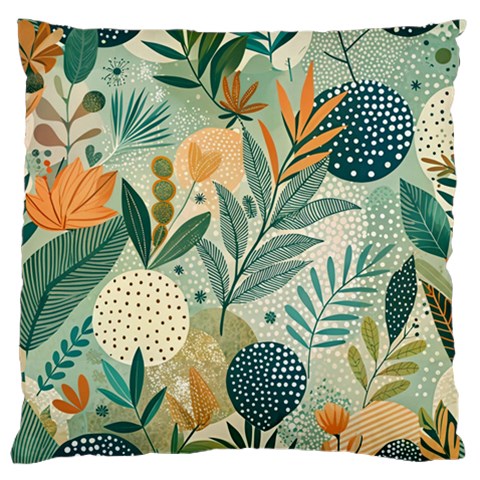 Leaves Pattern Flora Large Cushion Case (One Side) from ArtsNow.com Front