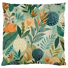 Leaves Pattern Flora Large Cushion Case (Two Sides) from ArtsNow.com Front