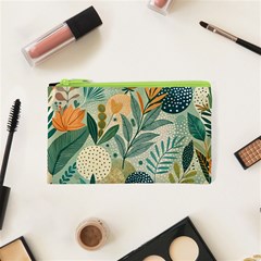 Leaves Pattern Flora Cosmetic Bag (XS) from ArtsNow.com Front