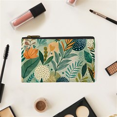 Leaves Pattern Flora Cosmetic Bag (XS) from ArtsNow.com Front