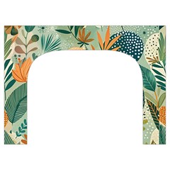 Leaves Pattern Flora Toiletries Pouch from ArtsNow.com Front